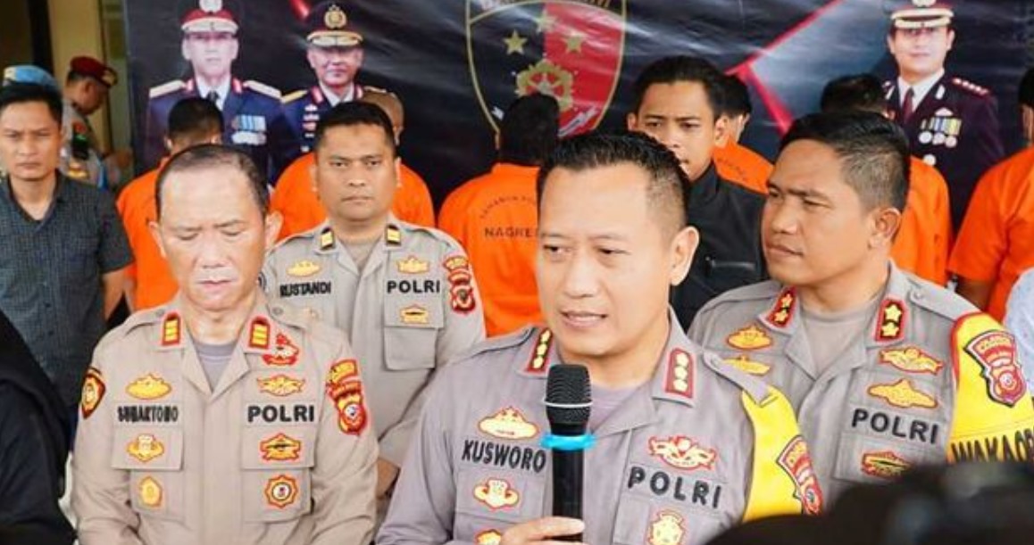 Polresta Bandung Tangkap Debt Collector Mata Elang