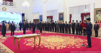 Presiden Lantik 3 Menteri dan 1 Wakil Menteri Kabinet Indonesia Maju Sisa Masa Jabatan Periode Tahun 2019-2024