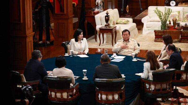 Pertemuan dengan 7 Jurnalis Senior (tangkapan layar @PrabowoSubianto)