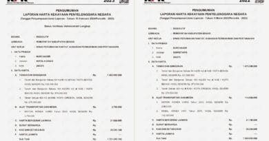 LHKPN Kepala Dinas dan Sekretaris Disperkimtan Kabupaten Bekasi (dok. tangkapan layar LHKPN KPK)