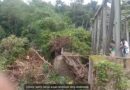 Tumpukan Kayu di Jembatan Lae Sipeggih Tarabintang