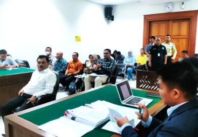 Saksi Marihot Sihotang, Saat Memberikan Keterangan di PN PN Cikarang Kabupaten Bekasi