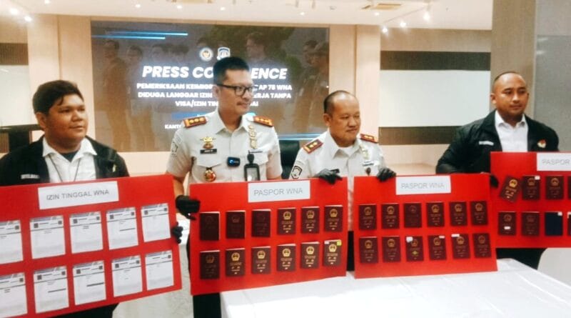 78 WNA di Bekasi Diperiksa Terkait Dugaan Pelanggaran Izin Tinggal dan Penyalahgunaan Visa