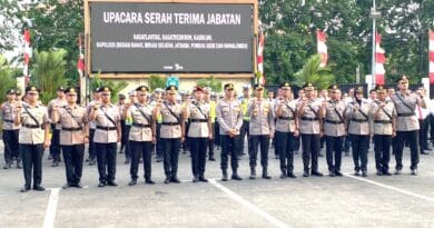 Kapolres Metro Bekasi Kota Pimpin Sertijab Sejumlah PJU dan Kapolsek